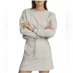 Reiss Heather Grey Mark Jetta Jersey Sweater Mini Dress Women’s Size XS